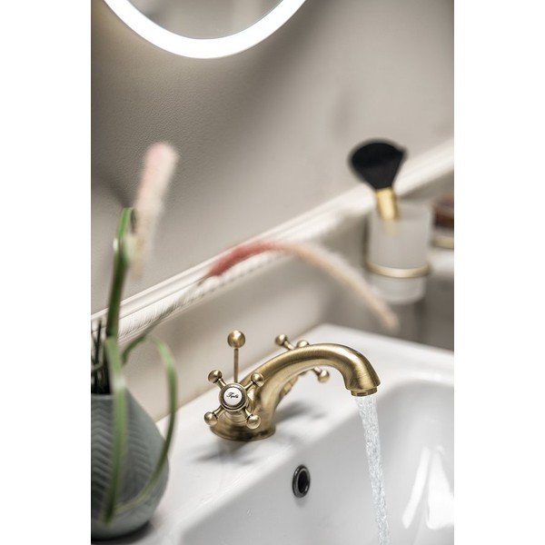 Bronzas krāsas stāvošs jaucējkrāns izlietnei Antea – Sapho-image-1