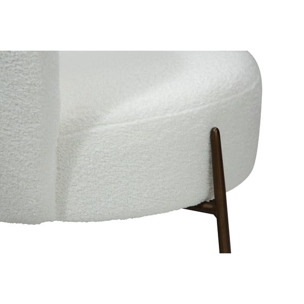 Balts atpūtas krēsls no buklē auduma Orbit – DAN-FORM Denmark-image-1