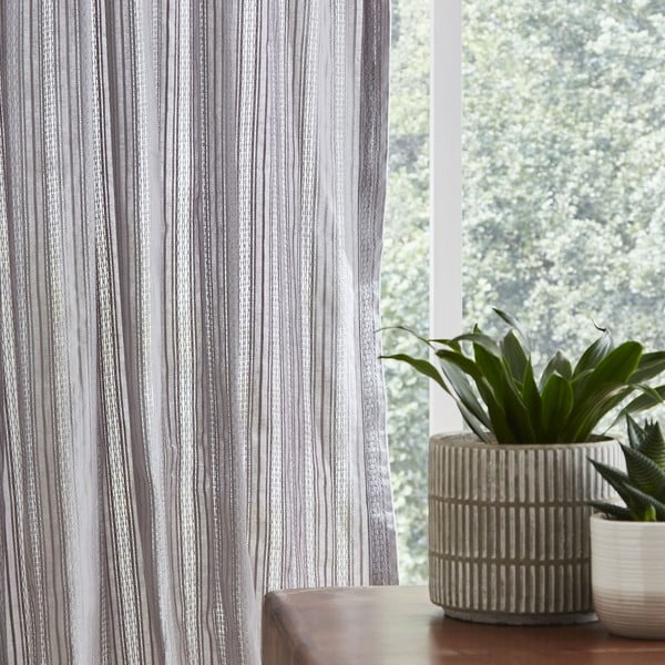 Pelēks aizkars 229x140 cm Zofia Broderie Anglaise – Pineapple Elephant-image-2