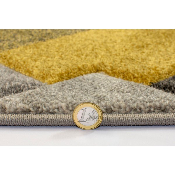 Dzeltens/pelēks celiņa paklājs 80x230 cm Nimbus – Flair Rugs-image-2