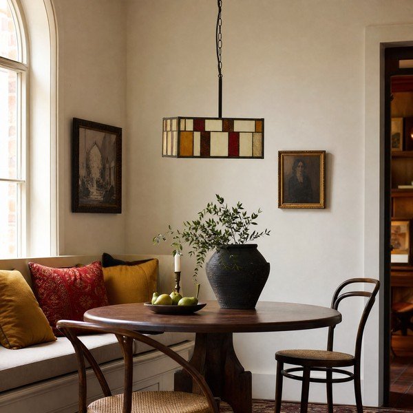 Metāla piekaramā lampa ar stikla abažūru Waldorf – Premier Housewares-image-2