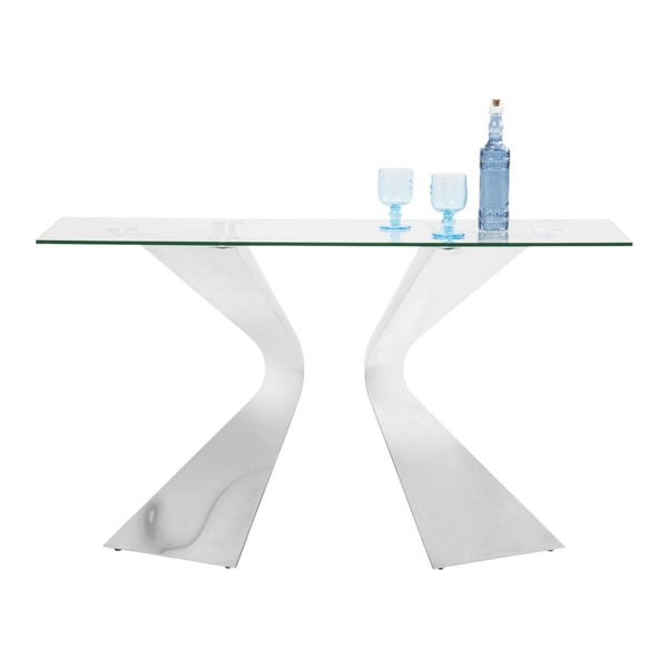 Konsoles galds ar hromētām kājām Kare Design Gloria
