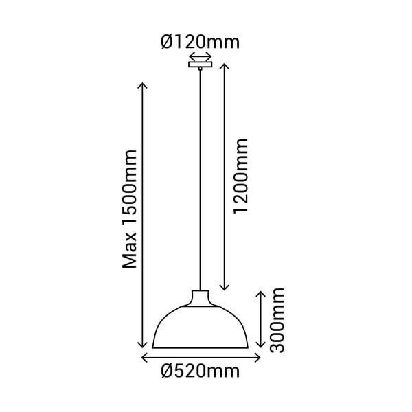 Melna/dabīga toņa piekaramā lampa ar bambusa abažūru ø 52 cm – SULION-image-3