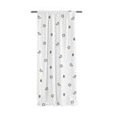 Balts aizkars no kokvilnas satīna 110x250 cm Festive Car – Butter Kings
