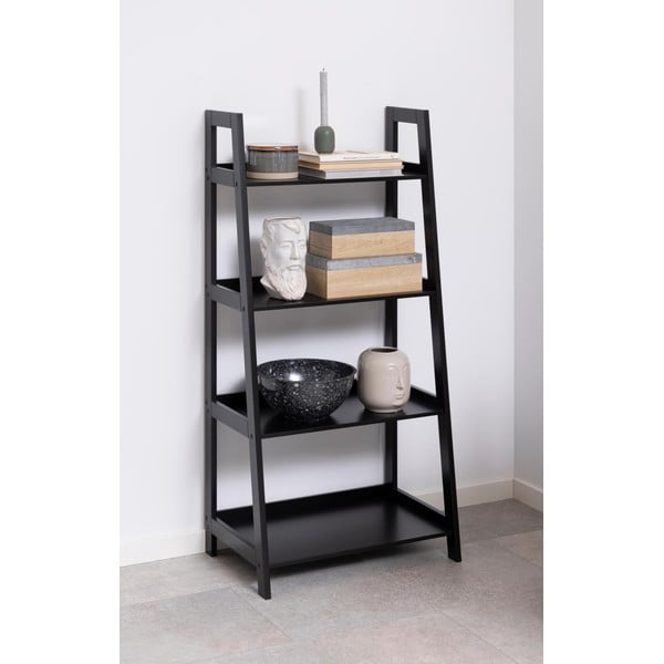 Melns grāmatplaukts Actona Wally, augstums 130 cm-image-1