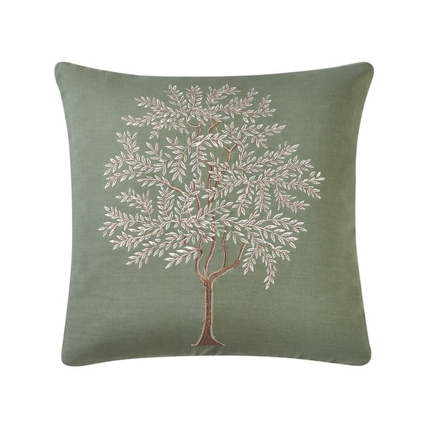 Kokvilnas dekoratīvais spilvens 45x45 cm Woodland Trees Embroidered – Catherine Lansfield
