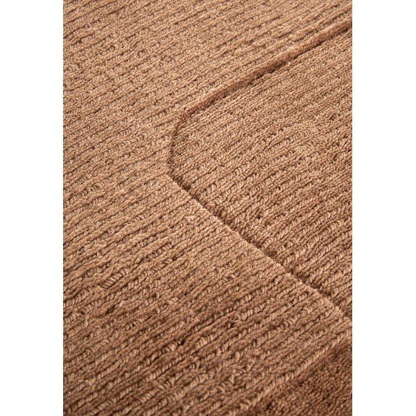 Brūns ar rokām darināts vilnas paklājs 120x170 cm Charlotte – Villeroy&Boch-image-4