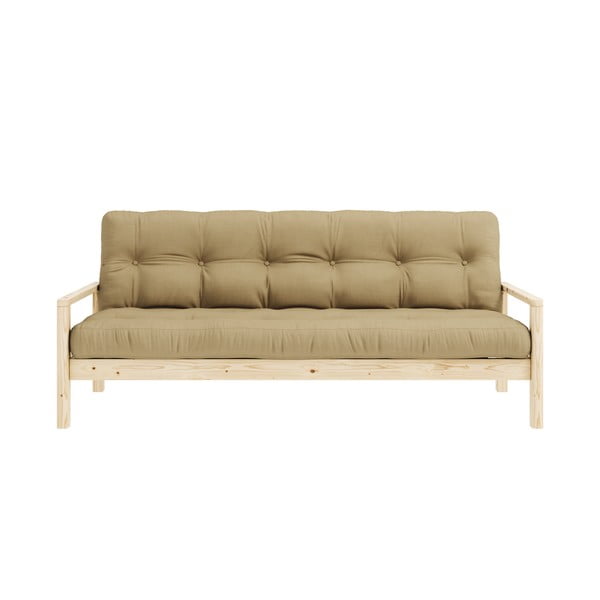 Sinepju dzeltens salokāms dīvāns 205 cm Knob – Karup Design
