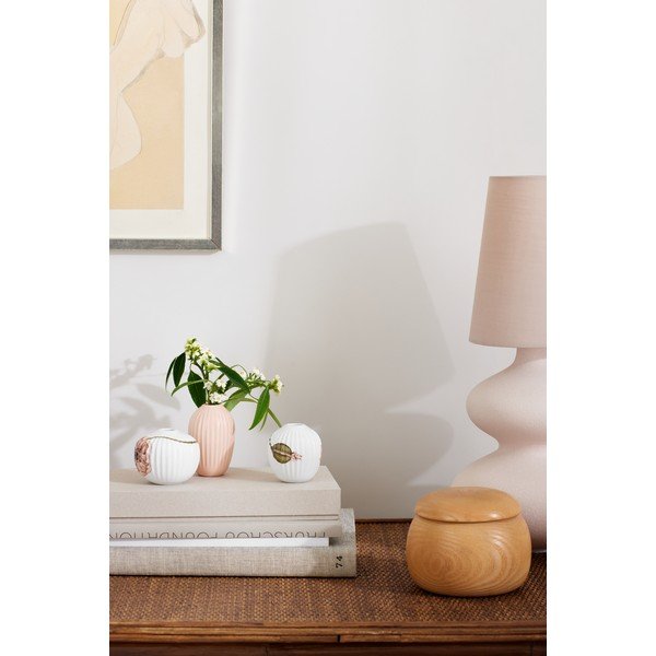 3 miniatūru porcelāna vāžu komplekts Kähler Design Hammershøi Poppy-image-1