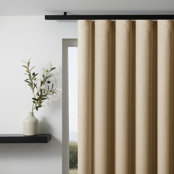 Bēšs daļēji gaismu necaurlaidīgs aizkars Calisto – Filumi-image-1