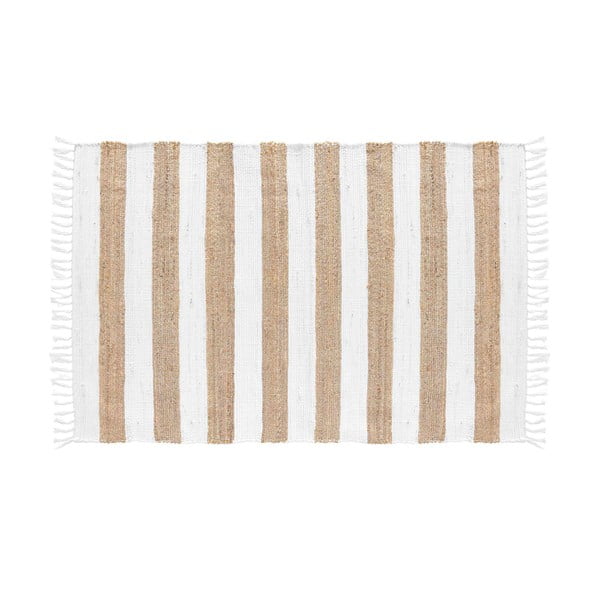 Balts/dabīga toņa paklājs 50x80 cm Sagane – douceur d'intérieur-image-3