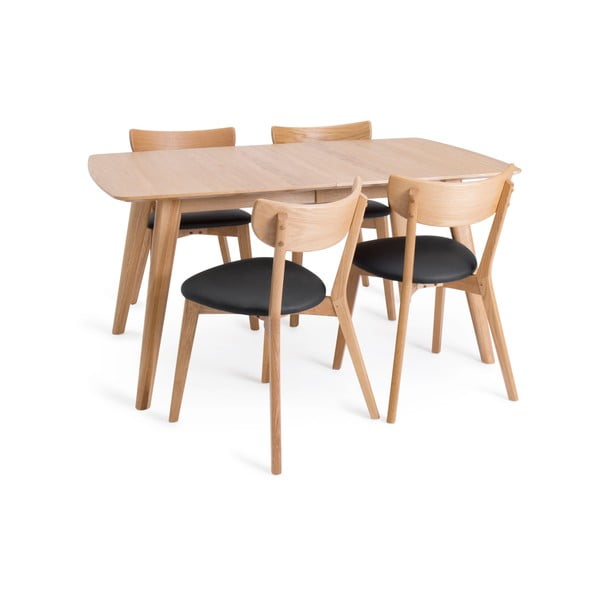 Izvelkamais ēdamgalds no ozolkoka Unique Furniture Rho,150 x 90 cm-image-4