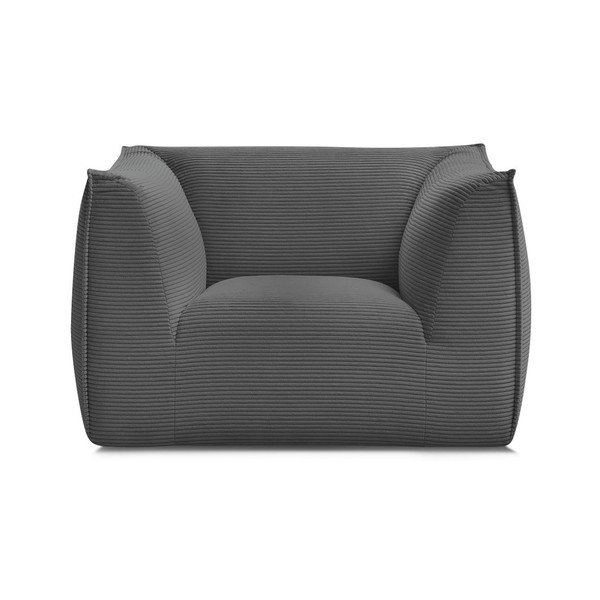 Tumši pelēks velveta atpūtas krēsls Giorgia – Bobochic Paris-image-3