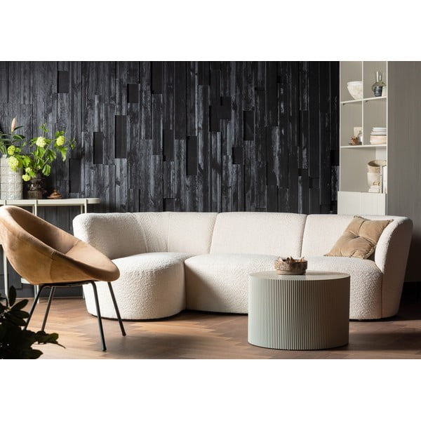 Bēšs apaļš žurnālgaldiņš ø 60 cm Sanne – WOOOD-image-1