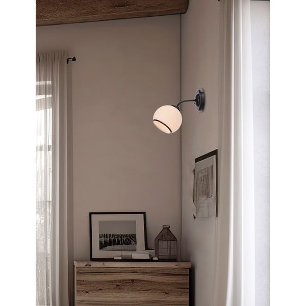 Melnbalta sienas lampa Marinen – Candellux Lighting-image-1