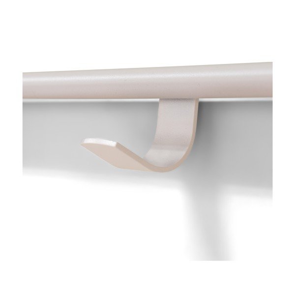 Pelēkbrūns tērauda sienas pakaramais ar plauktu 60 cm Rex – Spinder Design-image-4