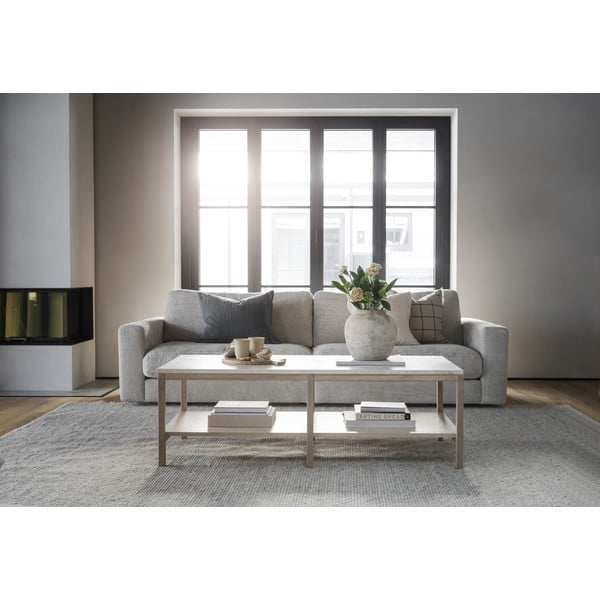 Balts žurnālgaldiņš ar akmens virsmu 140x60 cm Orwel – Rowico-image-2