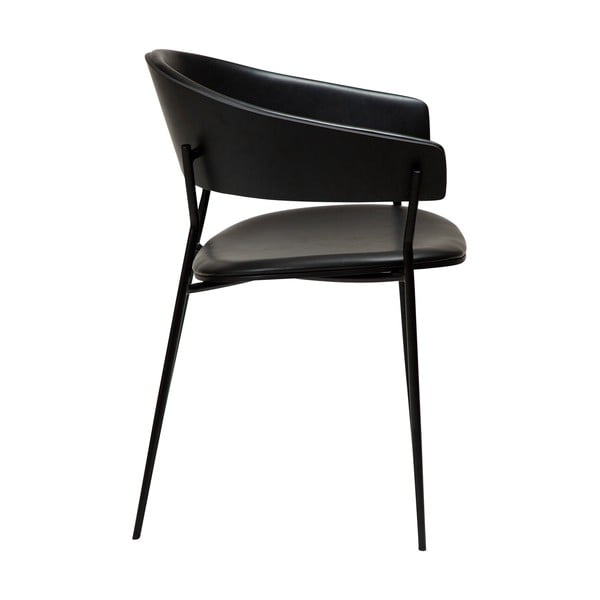 Matēti melns ēdamistabas krēsls ar roku balstiem Crib – DAN-FORM Denmark-image-3