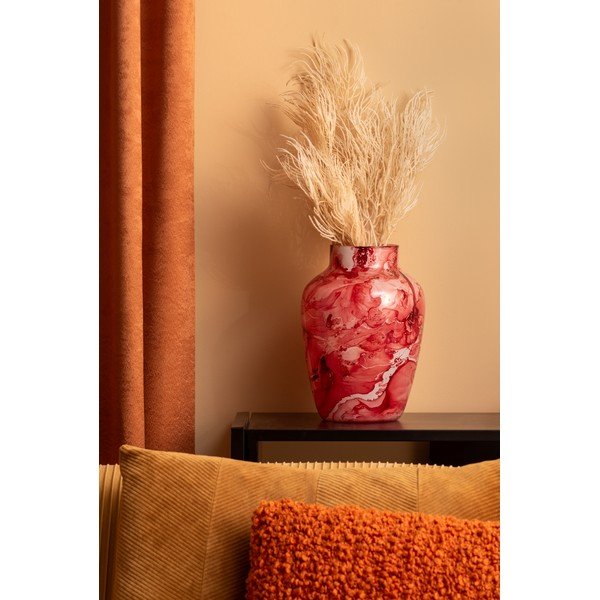 Gaiši sarkana stikla vāze Blended  – PT LIVING-image-1