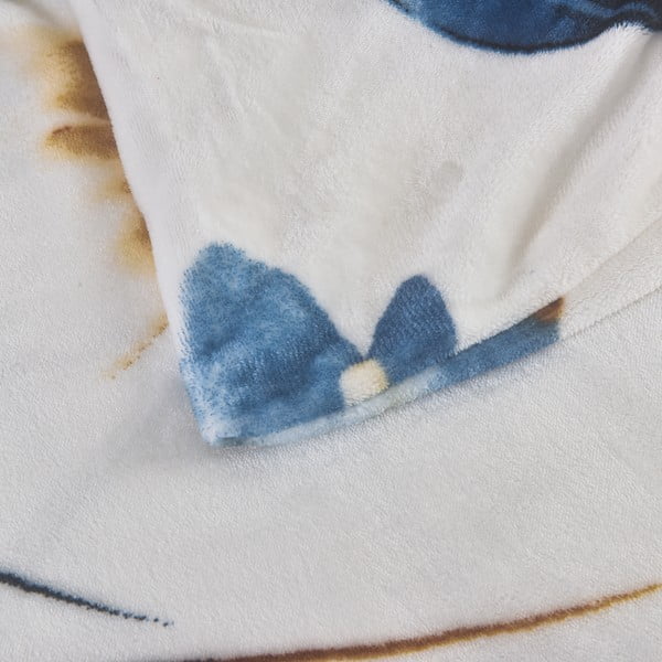 Tumši zila vienguļamā mikroplīša gultas veļa 140x200 cm Marbella – My House-image-4