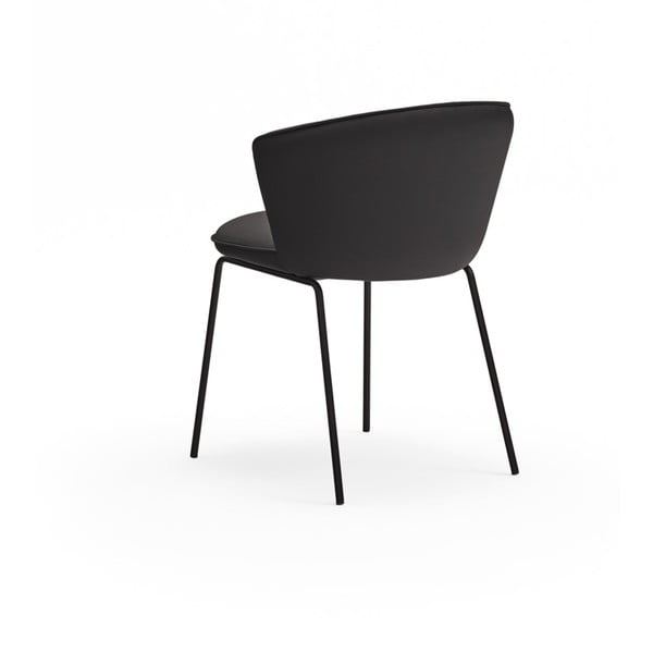 Melni polsterēti ēdamistabas krēsli (2 gab.) Add – Teulat-image-4