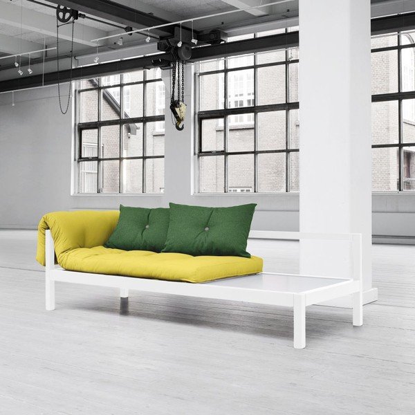 Daudzfunkcionālais dīvāns Karup Soul White/Pistacio/Gris-image-1