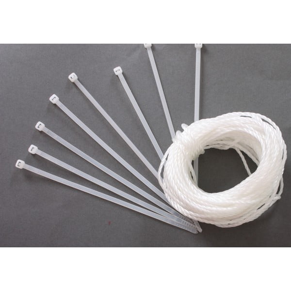 Balts plastmasas balkona aizslietnis 300x90 cm – Garden Pleasure-image-2