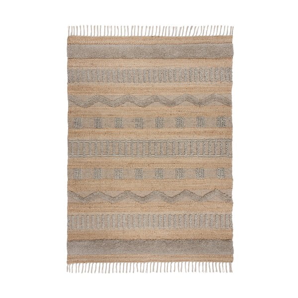 Gaiši pelēks/dabīga toņa paklājs 120x170 cm Medina – Flair Rugs