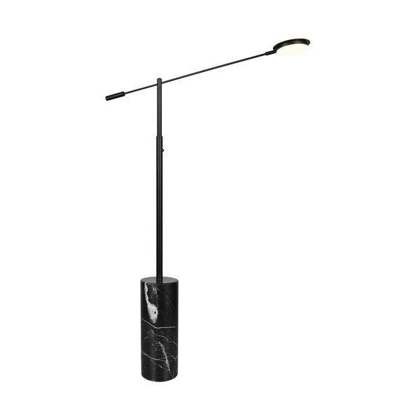 Melna LED stāvlampa (augstums 145 cm) Fiore – Trio Select