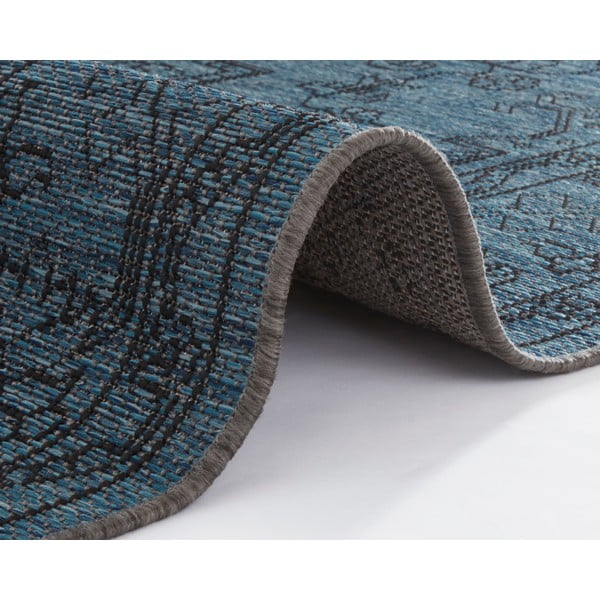 Tumši zils āra paklājs NORTHRUGS Tyros, 70 x 200 cm-image-1