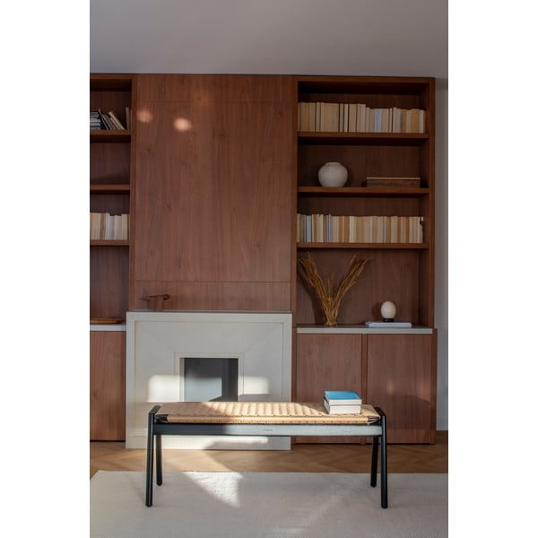 Melns/dabīga toņa sols Klupa – Gazzda-image-1