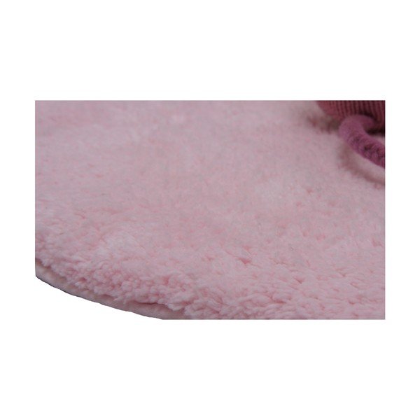 Ar rokām darināts rozā paklājs bērniem Nattiot Little Teddy, 80 x 100 cm-image-1