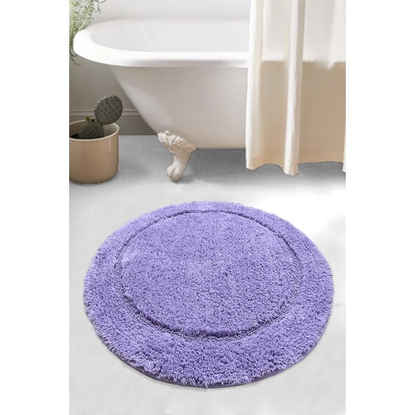 Violets vannas istabas paklājiņš Wolle – Foutastic