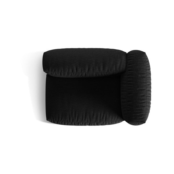 Melna modulārā dīvāna daļa (ar labo stūri) Martina – Micadoni Home-image-4