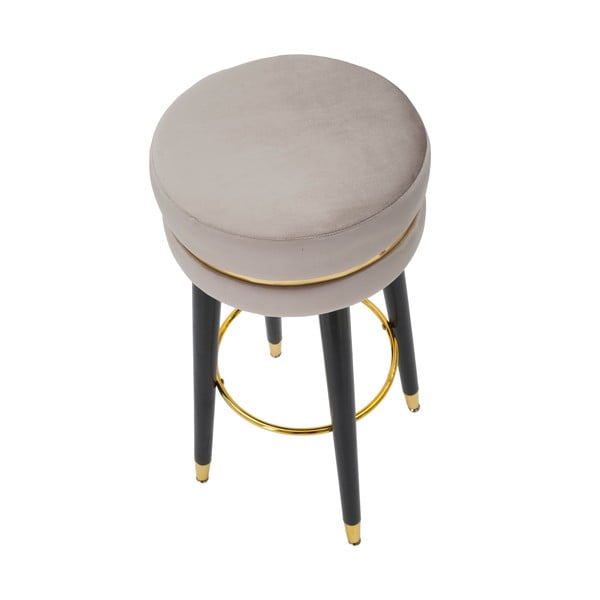 Gaiši pelēka polsterēta bāra taburete (sēdekļa augstums 74 cm) Paris – Mauro Ferretti-image-2