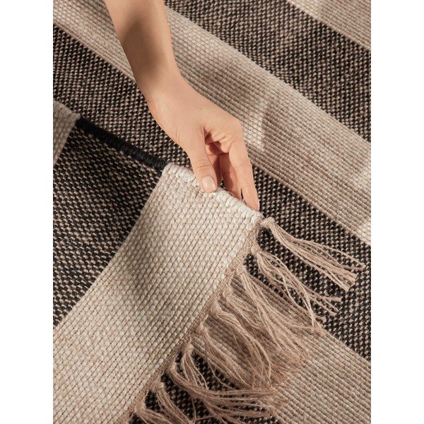 Melns/krēmkrāsas ar rokām darināts džutas paklājs 120x170 cm Playa – Hanse Home-image-2