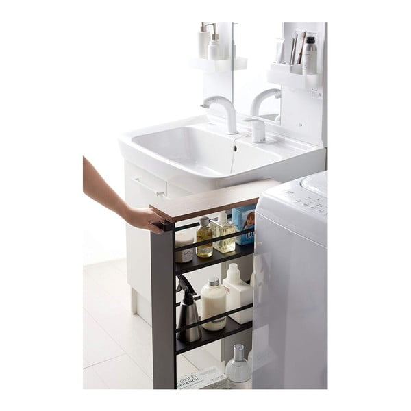 Melns metāla vannas istabas plaukts 47,5x81 cm Tower – YAMAZAKI-image-3