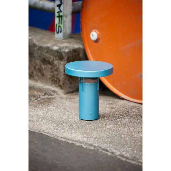 Zila LED galda lampa ar regulējamu spilgtumu (augstums 20 cm) BringMe – Hübsch-image-4