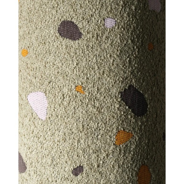 Zaļš bērnu dīvāna spilvens no buklē/šenila auduma Terrazzo Bolster – Wigiwama-image-1