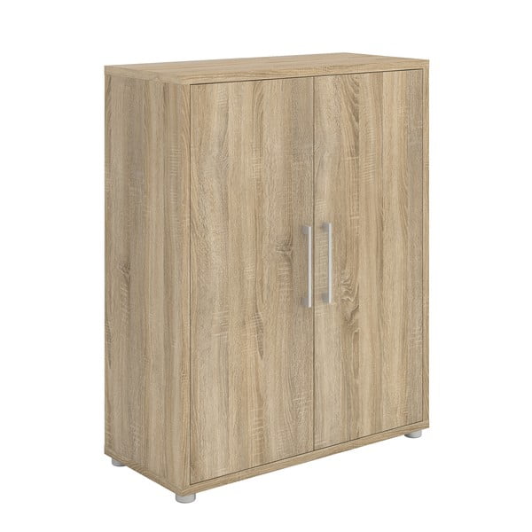 Dabīga toņa modulārais grāmatu plaukts ar ozolkoka imitāciju 89x113 cm Prima – Tvilum-image-4