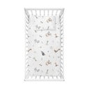 Balta bērnu gultas veļa no ranforce kokvilnas 100x150 cm Dinozor – Mijolnir