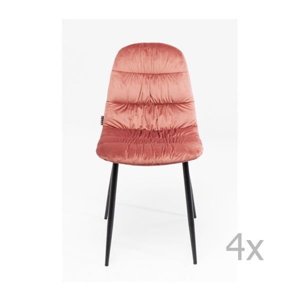 4 ēdamistabas krēslu komplekts ar tērauda konstrukciju Kare Design Berry