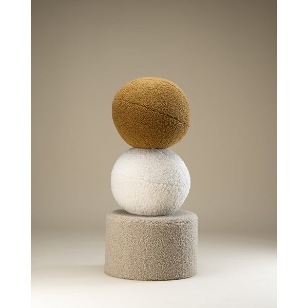 Gaiši brūns bērnu pufs no buklē auduma – Wigiwama-image-4