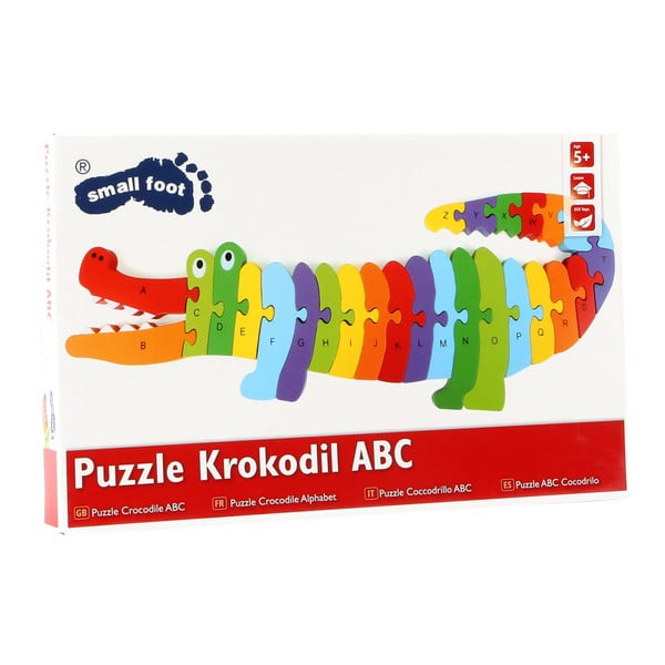 Izglītojoša koka puzle Legler Crocodile ABC-image-3