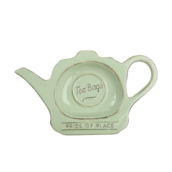 Zaļš keramikas tējas maisiņu turētājs T&G Woodware Pride Of Place