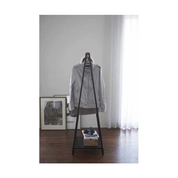 Melns metāla drēbju pakaramais statīvs Tower – YAMAZAKI-image-3