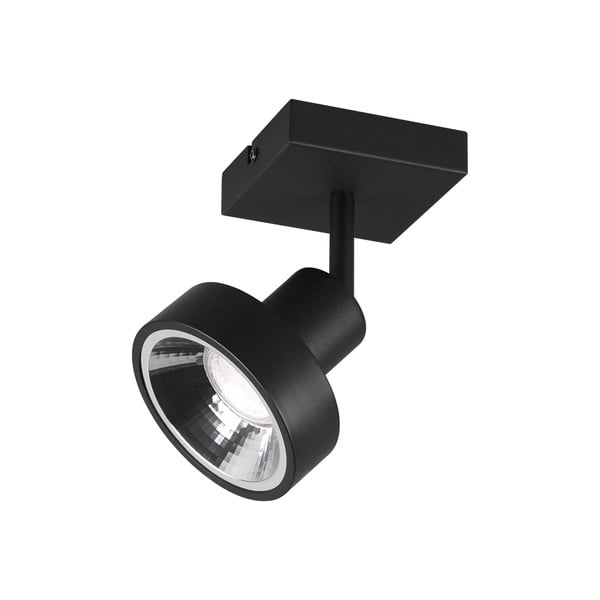 Melna prožektora tipa lampa ø 11 cm Leon – Trio