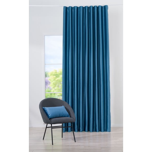 Zils aizkars ar āķiem 140x260 cm Canyon – Mendola Fabrics