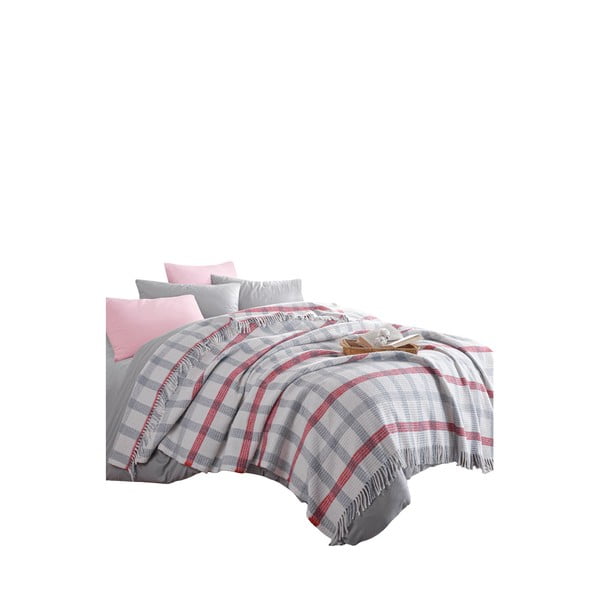 Pelēks gultas pārklājs 180x220 cm Warm Soft – Mijolnir