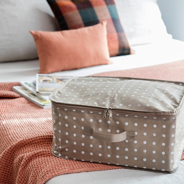 Bēša uzglabāšanas kaste Compactor Dots, 46 x 20,5 cm-image-1